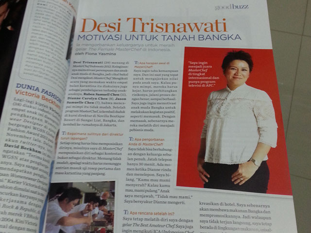 Publikasi Desi Trisnawati di Majalah Housekeeping Desember 2012